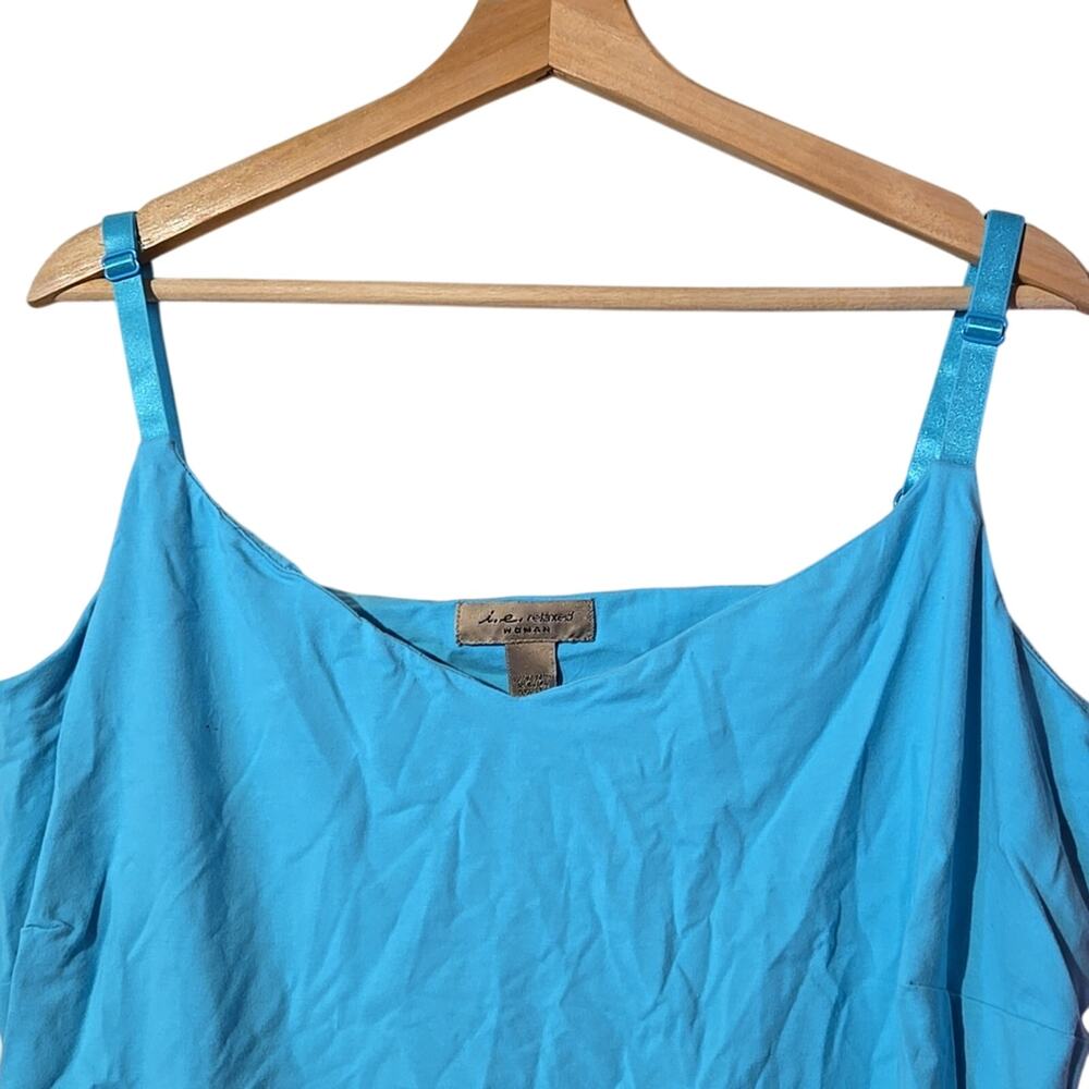 NWT i.e. women 2X Turquoise Blue Camisole/Tank Top [0053] - Picture 3 of 8